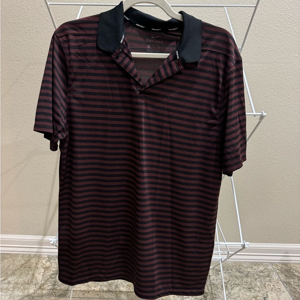 Nike Striped Golf Polo - Medium